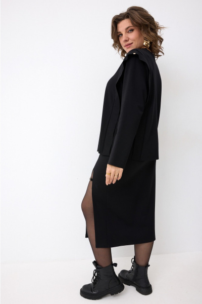 Джемпер, юбка BegiModa 3101 черный - фото 8