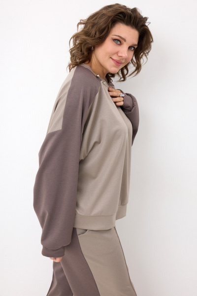 Брюки, свитшот BegiModa 3102 фиолетовый кварц - фото 8