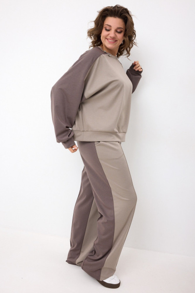 Брюки, свитшот BegiModa 3102 фиолетовый кварц - фото 7