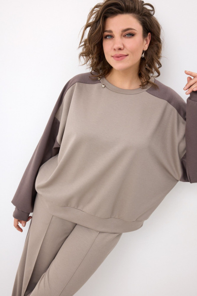 Брюки, свитшот BegiModa 3102 фиолетовый кварц - фото 6