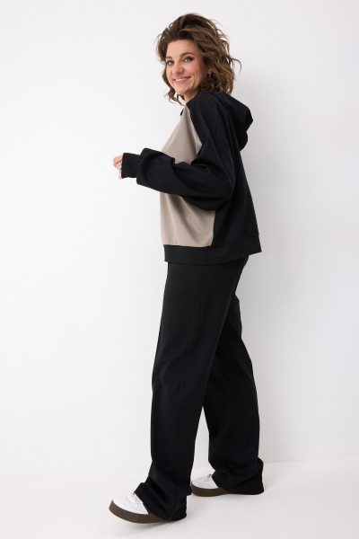 Брюки, худи BegiModa 3103 черный кварц - фото 3