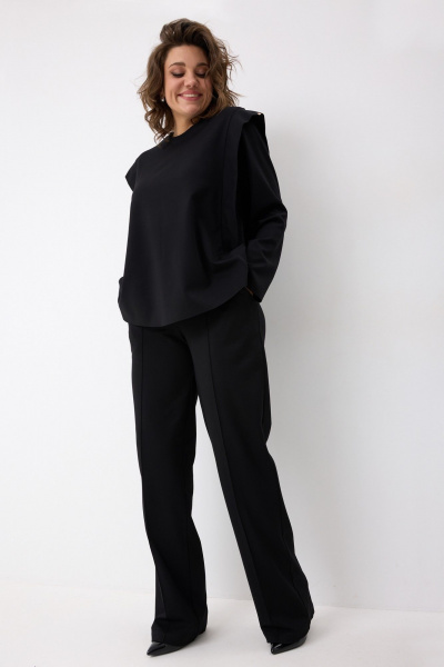 Брюки, лонгслив BegiModa 3104 черный - фото 6
