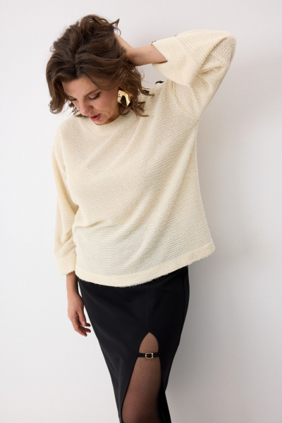 Свитшот BegiModa 4149 топленое_молоко - фото 2