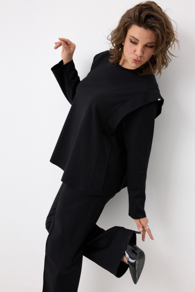 Лонгслив BegiModa 4150 черный - фото 10