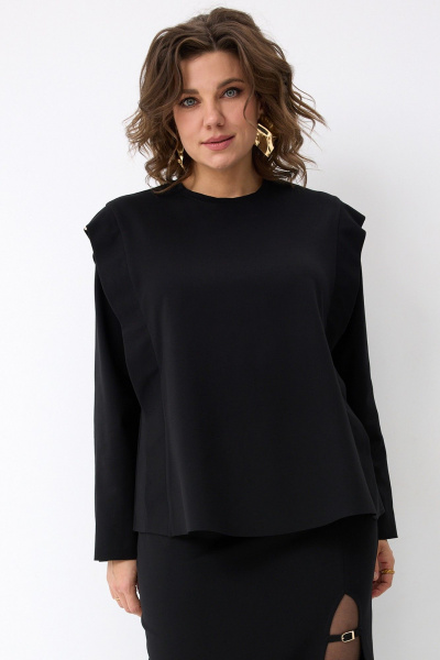 Лонгслив BegiModa 4150 черный - фото 2