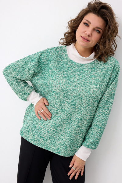 Лонгслив BegiModa 4151 малахит - фото 2