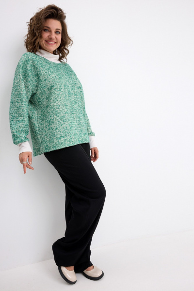 Лонгслив BegiModa 4151 малахит - фото 7