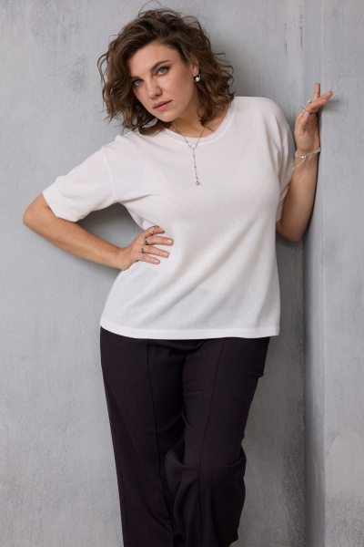 Блуза BegiModa 4153 молочный - фото 6