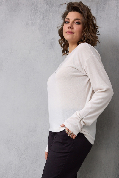 Лонгслив BegiModa 4154 молочный - фото 3