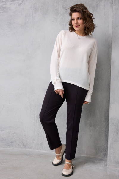 Лонгслив BegiModa 4154 молочный - фото 8
