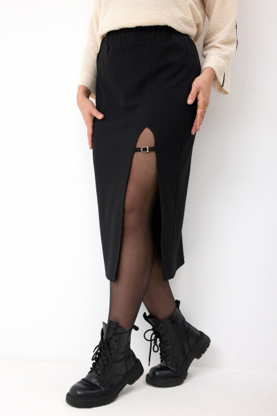 Блейзер, юбка BegiModa 5017 черный - фото 5