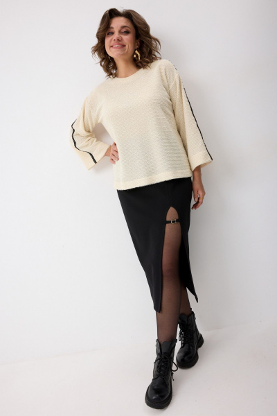 Блейзер, юбка BegiModa 5017 черный - фото 1