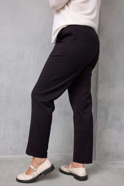 Брюки BegiModa 6078 черный_баклажан - фото 9