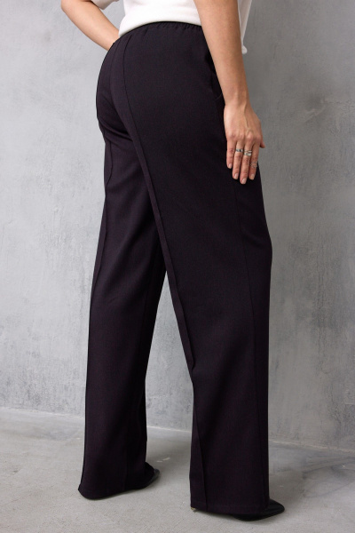 Брюки BegiModa 6079 черный_баклажан - фото 8