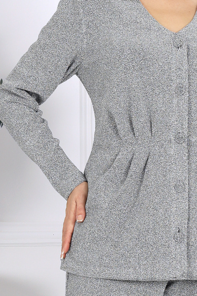 Брюки, жакет Ninele 7477 серебряный - фото 4