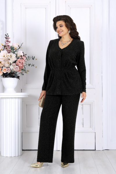 Брюки, жакет Ninele 7477 угольный - фото 5