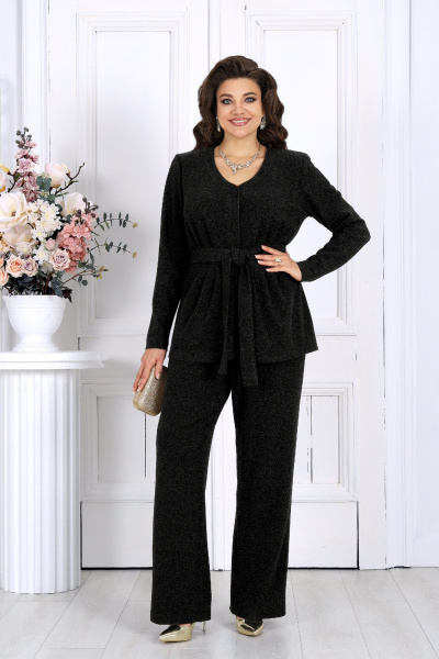 Брюки, жакет Ninele 7477 угольный - фото 8