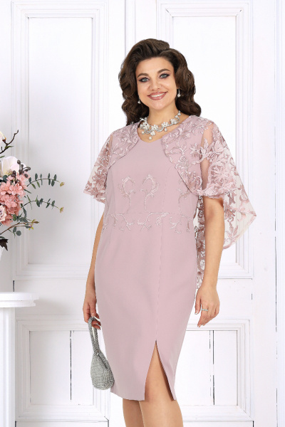 Платье Ninele 7508 пудра - фото 6