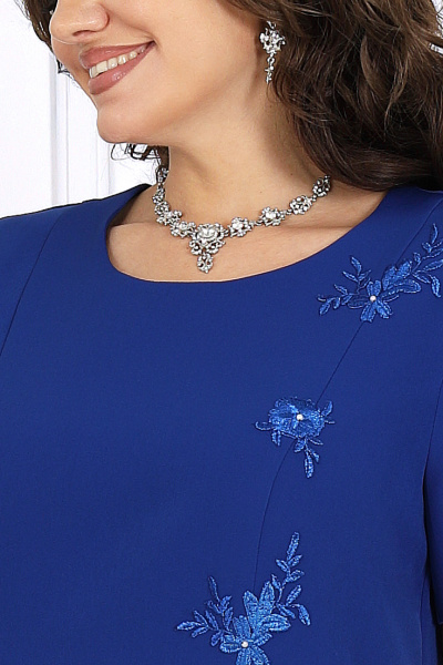 Накидка, платье Ninele 7516 василек - фото 8