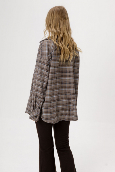 Брюки, корсет, рубашка PiRS 6428 серо-бежевый+черный - фото 3