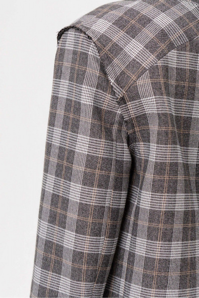 Брюки, жакет PiRS 6458 серый+черный - фото 4