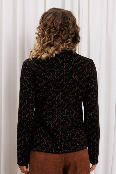 Джемпер Gizart 15422 черный-медь - фото 6