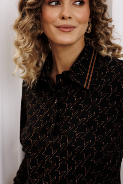 Джемпер Gizart 15422 черный-медь - фото 4