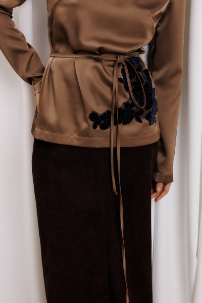 Блуза Gizart 15434 капучино - фото 6