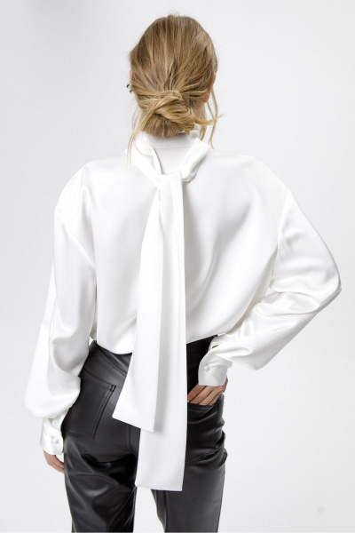 Блуза, брюки PiRS 6461 белый+черный - фото 5