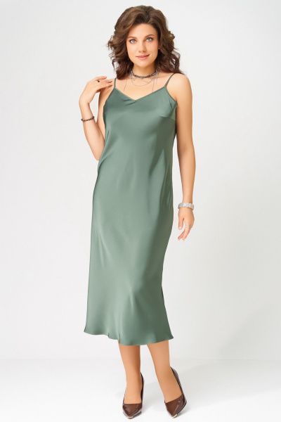 Накидка, платье Fita 3222 нефрит_дымчатый - фото 6