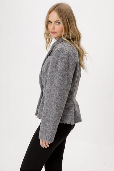 Брюки, жакет PiRS 6469 серый+черный - фото 7