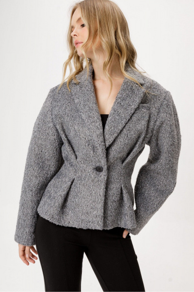 Брюки, жакет PiRS 6469 серый+черный - фото 4