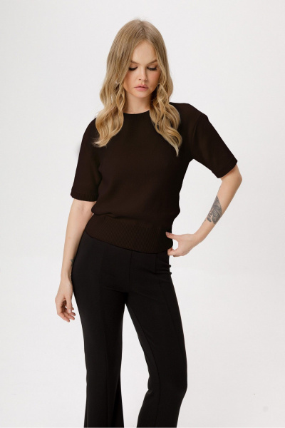 Брюки, джемпер PiRS 6470 коричневый+черный - фото 1