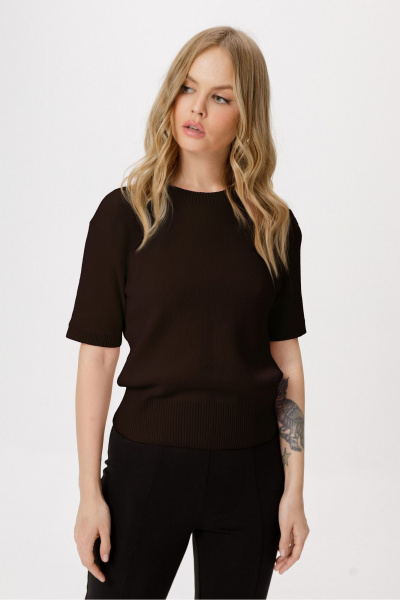 Брюки, джемпер PiRS 6470 коричневый+черный - фото 2