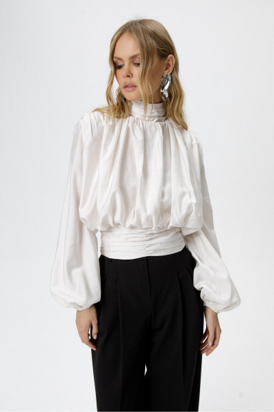 Блуза, брюки PiRS 6475 кремовый+черный - фото 6