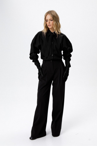 Брюки, рубашка PiRS 6478 черный+черный - фото 5