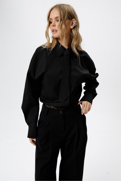 Брюки, рубашка PiRS 6478 черный+черный - фото 4