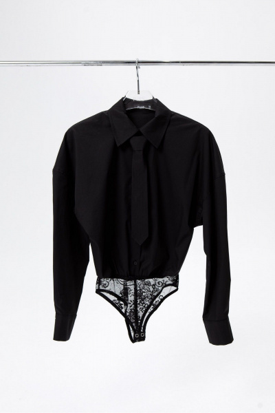 Брюки, рубашка PiRS 6478 черный+черный - фото 3