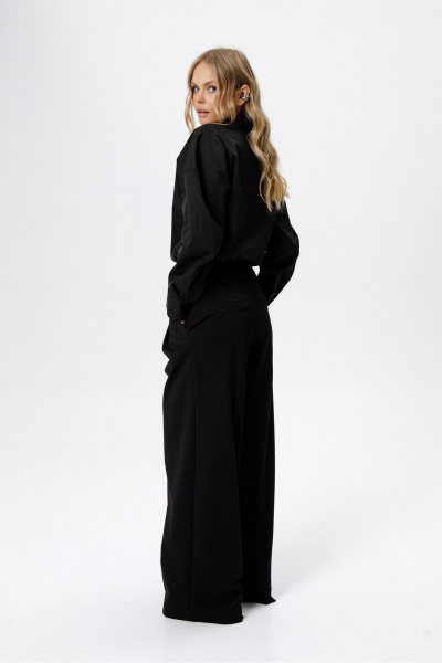 Брюки, рубашка PiRS 6478 черный+черный - фото 2