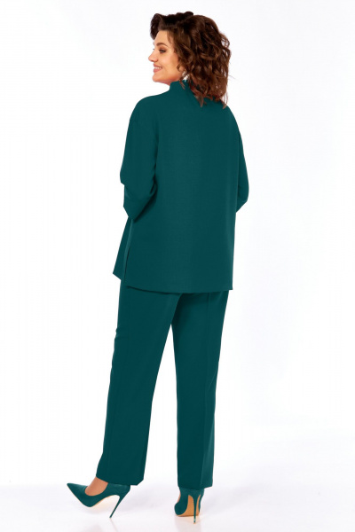 Брюки, жакет БагираАнТа 1090 изумруд - фото 3