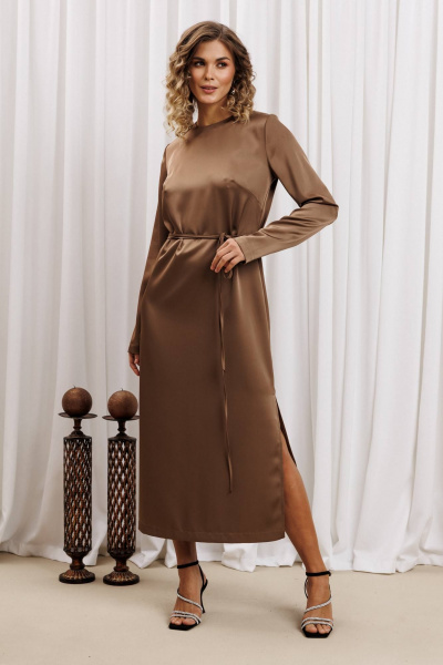 Платье Gizart 5442 капучино - фото 6