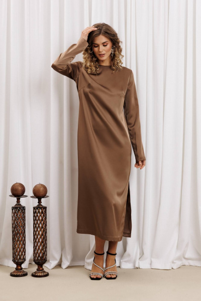 Платье Gizart 5442 капучино - фото 2