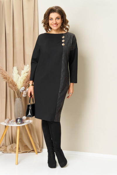 Платье VOLNA 1452 черный - фото 1