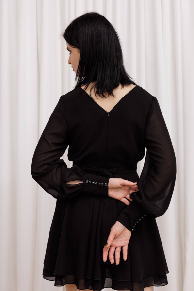 Платье AVEEVA 5261 черный - фото 4