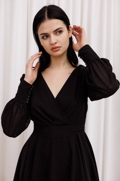 Платье AVEEVA 5261 черный - фото 2