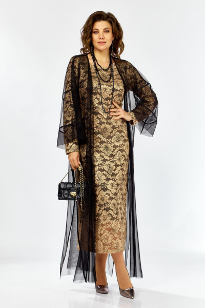 Кардиган, платье Lady Secret 25304 золотой+черный - фото 1