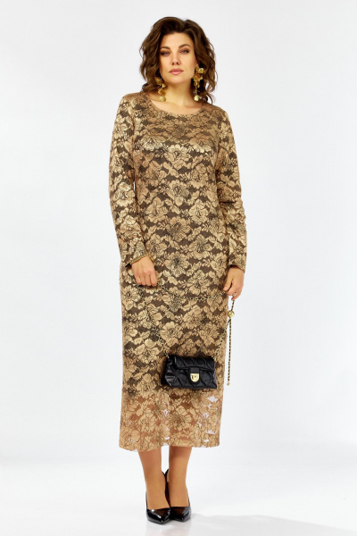 Кардиган, платье Lady Secret 25304 золотой+черный - фото 11