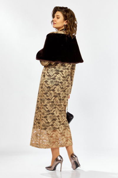 Болеро, платье Lady Secret 25305 золотой+черный - фото 7