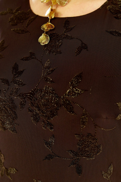 Кардиган, платье Lady Secret 25306 коричневый+черный - фото 8