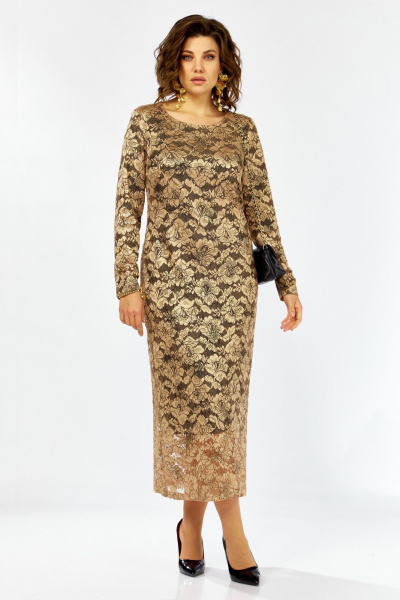 Платье Lady Secret 25311 золото+черный - фото 2
